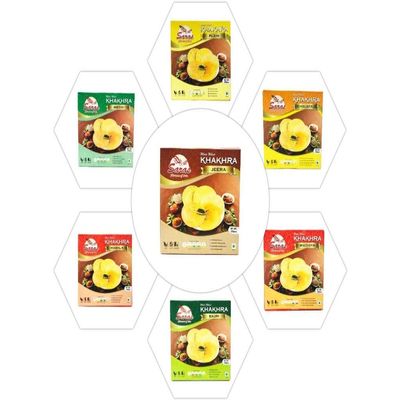 Saras Khakhra 200G/ Flavours-Bajri, Cholafali, Jeera, Mathiya, Methi, Plain, (Khakhra Plain 200G)