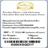 Ghasitaram Gifts Christmas Gifts - Wooden Platter with Christmas Chocolate Bar and Christmas Decor view 3