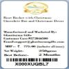 Ghasitaram Gifts Christmas Gifts - Boat Basket with Christmas Chocolate Bar and Christmas Decor|Gift for Diwali,Holi,Rakhi,Valentine,Christmas,Birthday,Anniversary,Her,Him| view 3