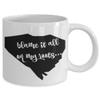 Blame it all on my roots, South Carolina coffee mugs, South Carolina born and raised, South Carolina pride gift, South Carolina state gift view 2