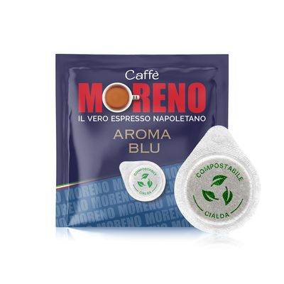 CAFF MORENO Espresso Blue AROME Pods, 150 Pods, Box