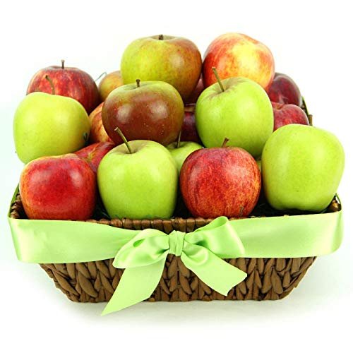 Apples Delight Fruit Basket - Fruit Gift Baskets and Gift Hampers with Next Day UK delivery with Personal Message attached
