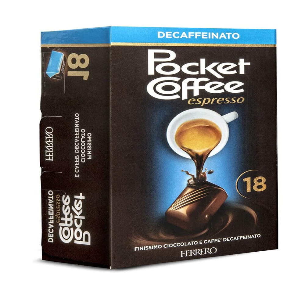 3X Ferrero Pocket Coffee Espresso Decaffeinated 18pcs (Pack of 3) (54 Pieces Total 3x225g)