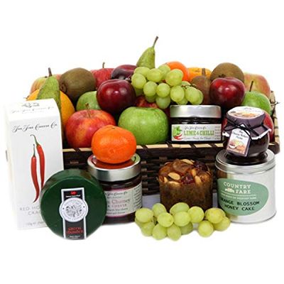 Fruitalicious Cheese Hamper - Fruit Gift Baskets & Gift Hampers Next Day UK delivery