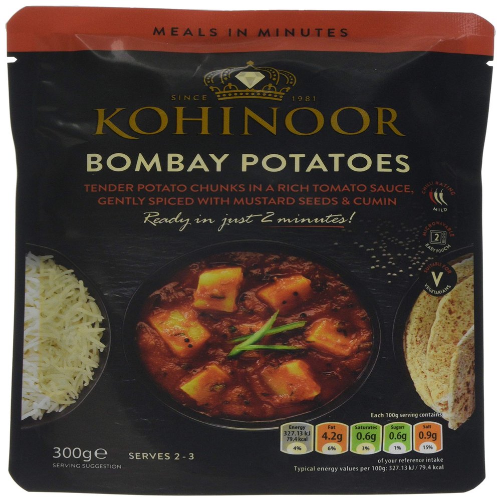 Kohinoor Bombay Potato, 300 g, Pack of 6
