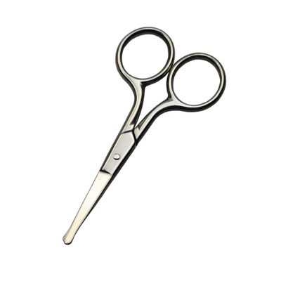 Motanar Professional Safety Grooming Scissors for Personal Care, Facial Hair Removal and Ear Nose Eyebrow Trimming Stainless Steel Fine Straight Tip Scissors Men