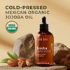 Gya Labs Organic Jojoba Carrier Oil for Skin - 100% Pure Natural Jojoba Oil Organic Unrefined - Jojoba Oil for Hair, Body, Ear Stretch, Nails, Makeup Remover & Facial Moisturizer (100ml) view 2