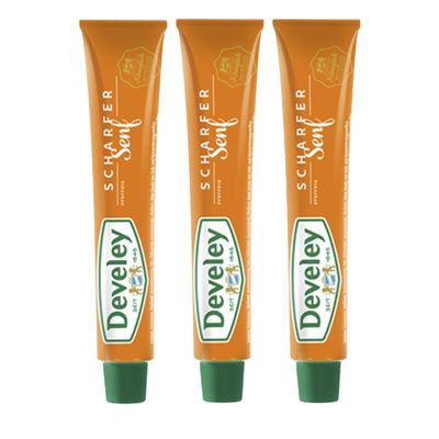 Develey Hot Mustard 3 x 100 ml, Develey / Germany