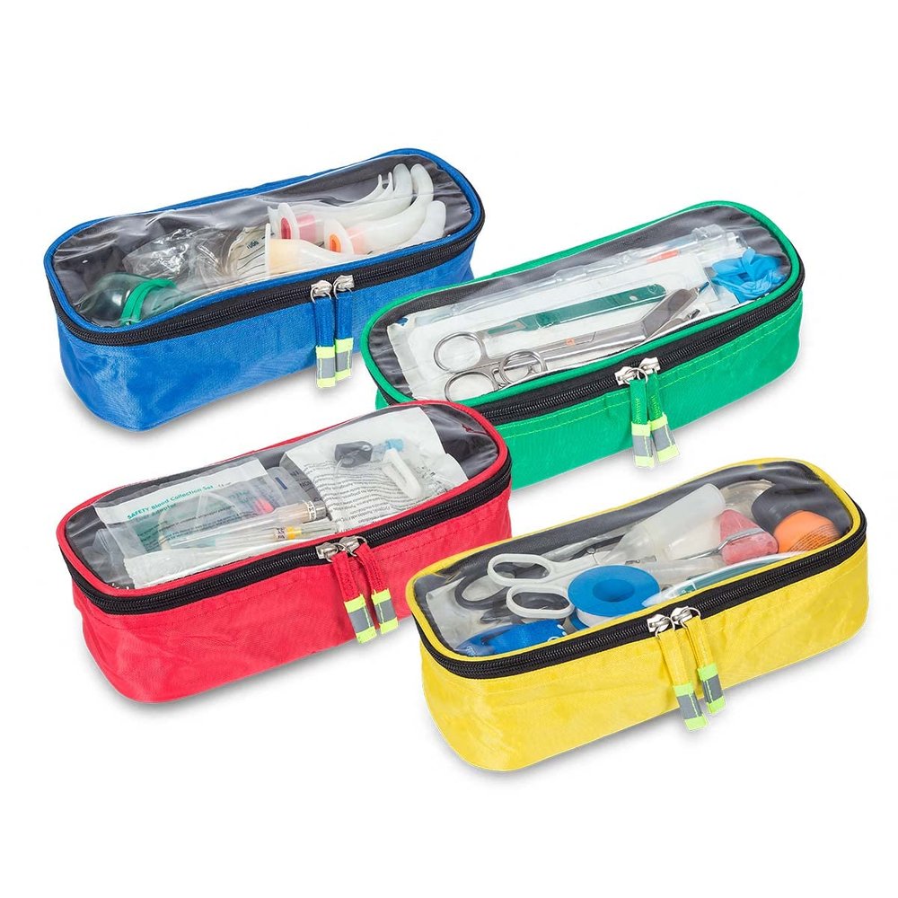 Elite Bags, Set of 4 Coloured Fans - Coloured Bags - Blue, Red, Green and Yellow