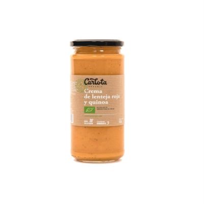 Carlota Organic Crema De Lenteja Roja y Quinoa 450g