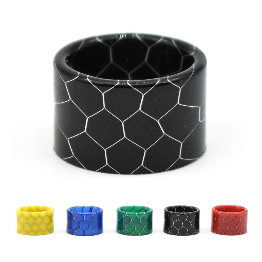 Vaportown Resin Drip Tip for SMOK TFV8 Baby V2 & TFV18 & TFV16 & TFV-Mini V2 Tank Morph 2 Kit Arcfox Kit R-Kiss 2 Kit Mag Grip Kit Species Kit R-Kiss Kit Mag P3 Kit Replacement Mouthpiece (Black)