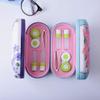 Onwon 2-in-1 Glasses Case Len Case & Eye Glasses Double Layer Storage Case with Mirror - Fresh Creative Double Sided Portable Design Perfect for Home, Office and Travel (Red) view 3
