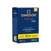 Omega 3 Capsules High Strength - OMEGOR Vitality 1000 Omega3 Supplement with 535mg EPA and 268mg DHA for Heart, Brain and Eye Vision - No Fishy Aftertaste (90 Softgel Caps) view 1