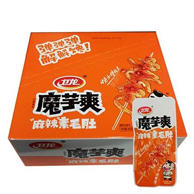 Wei Long Konjac Konjac Strips - Ultra Spicy Mala Flavour (Pack of 20)