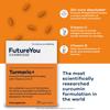 Turmeric+ Supplement  28 Turmeric Tablets 30x More Absorbable  Curcumin Tablet Patented Meriva Formulation with Vitamins C  Turmeric Tablets for Bones, Joints & Muscles by FutureYou Cambridge view 2