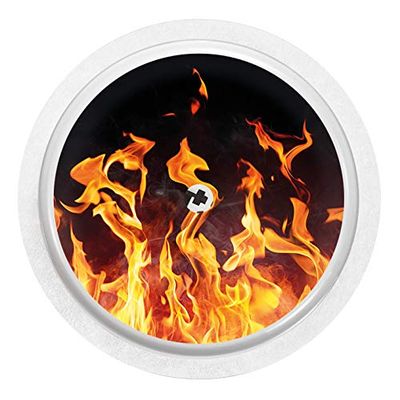 2X Flames - Sticker Skin for Freestyle Libre Sensor