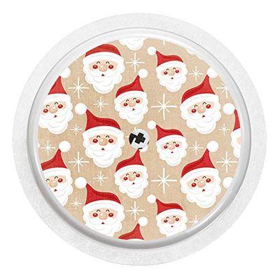 2X Funny Santa Claus - Sticker Skin for Freestyle Libre sensors