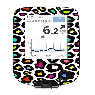 Freestyle Libre Handheld Vinyl Sticker (Neon Leopard)