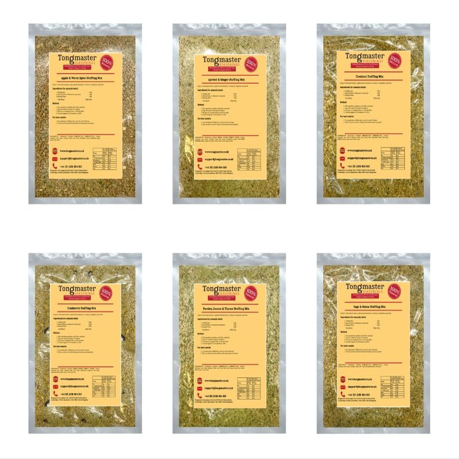 6 x Assorted Christmas Vegetarian Stuffing Mixes - 150g