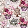 20 Napkins Roses on Vintage Elements / Compass / Cage / Flowers 33 x 33 cm view 1