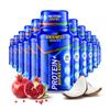 For Goodness Shakes Protein+ Super Shot, 25g Pure Protein, Pomegranate & Coconut Flavour, Carb-Free, 100 Calories, No Added Sugar, Vitamin D & Vitamin B12, Ready-To-Drink, Pack of 12 60ml shots view 1