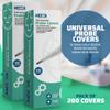 Thermometer Probe Covers - Pack of 200 | Universal and Disposable Probe Cover Box for Digital Thermometer for Accurate Sanitary Oral, Rectal and Underarm Digital and Glass Thermometers Reading view 2