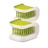 2Pcs Knife Cleaner Blade Brush Green Cutlery Cleaner Brush Bristle Scrub for Kitchen Washing Non-Slip by Lucky Shop1234 (Green, 2pcs) view 1