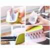 2Pcs Knife Cleaner Blade Brush Green Cutlery Cleaner Brush Bristle Scrub for Kitchen Washing Non-Slip by Lucky Shop1234 (Green, 2pcs) view 2