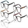 Eyekepper 5 Pairs Reading Glasses Classic Rectangular Frame Mens Womens Spring Hinges (One for Each Color, 1.25) view 1