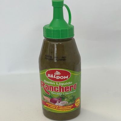 Liquid Spice Mixture for Vegetables from The Dominican Republic, Bottle 440g - Sazon Ranchero Liquido Verduras BALDOM