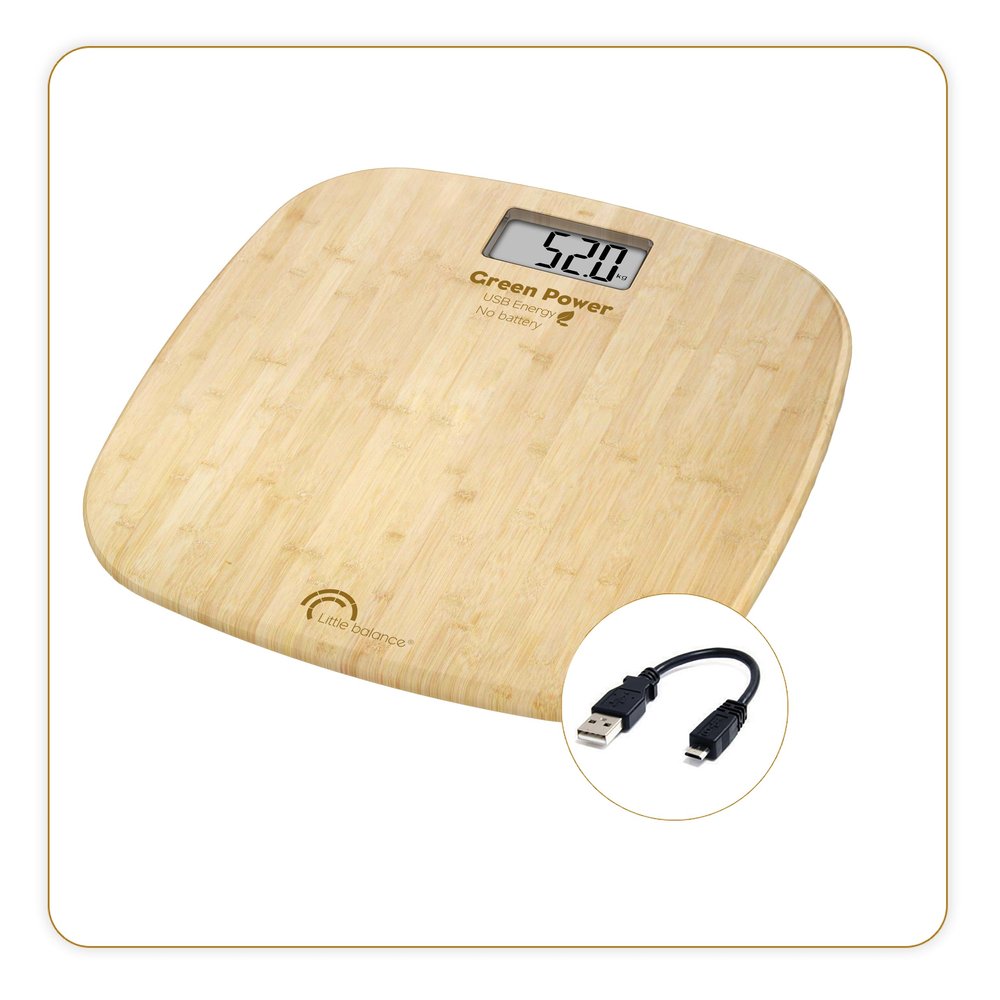 Bathroom Scale Bamboo Soft