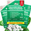 DENTTABS Teeth Cleaning Tablets with Fluorid 3 x 125 pcs. The Full-fledged Alternative to Toothpaste, Mint Vegan Plastic-Free Without preservatives. in The Original denttabs compostable Bag view 1