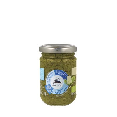 Basil tofu with Vegan tofu BIO 130 g - ALCE NERO