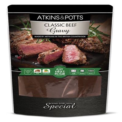 Atkins & Potts Classic Beef Gravy, 350g