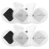 Easy@Home Wireless Tens Unit Self Stick Carbon Electrode Pads, 4 Pack 6.5 x 3 Reusable Pads - Non Irritating Design view 1