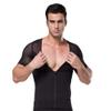 BaronHong Gynecomastia Men Shapewear Zip UP Chest Binder Tummy Control Top(Black,S) view 3