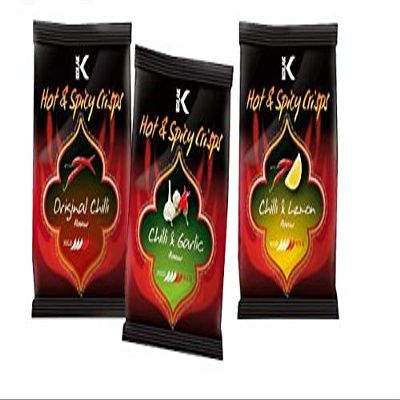 KOLAK Chilli & Garlic Crisps 25G (Pack of 36)