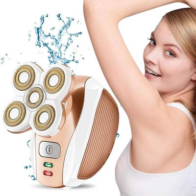 Beauty Angelbella Women's Painless Hair Removal for Legs, Valentine's Day Gift Women Electric Shaver Cordless Razor Body, Face, Bikini, Armpit - As Seen On TV (Rose Gold)