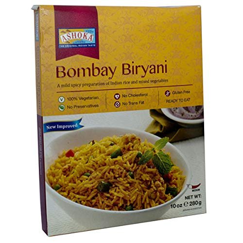 Ashoka Heat and Eat/Ready Meals- Bombay Biryani- 280G (Pack of 5)