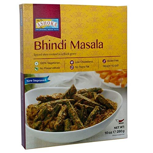 Ashoka Heat and Eat/Ready Meals- Bhindi Masala- 280G (Pack of 5)