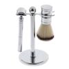 Backbayia Manual Shaving Brush Kit for Men Barber Hair Salon view 1