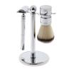 Backbayia Manual Shaving Brush Kit for Men Barber Hair Salon view 2