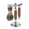 Backbayia Shaving Brush Stand Holder Stainless Steel for Men Barber Salon view 3