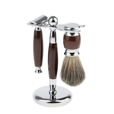 Backbayia Shaving Brush Stand Holder Stainless Steel for Men Barber Salon