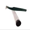 EJRange Precision Eyelash Extension Tweezers Russian Volume Tweezers for Eyebrows,Lashes and Ingrown Hair Removal-Fake Eyelash Application and Removal (L-Shaped, Green) view 1