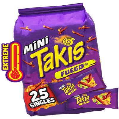 Barcel Mini Takis Fuego Singles - 30.9 oz. - 25 ct. (5 Pack)