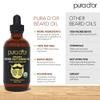 PURA DOR (118 ml) Organic Beard Oil 100% Pure & Natural Leave-in Conditioner - Argan & Jojoba Oil - Beard, Mustache Care & Maintenance - Helps Increase Softness, Strength & Skin Moisture for Men view 4