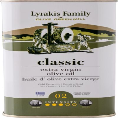 Lyrakis Family Olive Oil 1L  Greek Extra Virgin, Premium First Cold Pressed, High Polyphenols, Handpicked Olives, New Harvest, Fresh Juice from Crete  Since 1975
