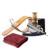 7 Piece Luxury Men Shaving Kit ~ Straight Edge Razor, Leather Canvas Strop, Barber Brush, Razor Stand, Shaving Mug Bowl/Soap/Towel view 3
