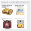 Classic Cheese and Wine Hamper - Cambridge Gift Set with Port and Stilton - Blue Stilton, Oatcakes, Ruby Port, Plum Chutney - Cheese and Wine Gifts for Men and Women, from Regency Hampers view 3